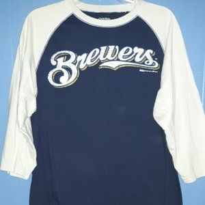 Stitches Brewers Jersey (Women's Size Medium)